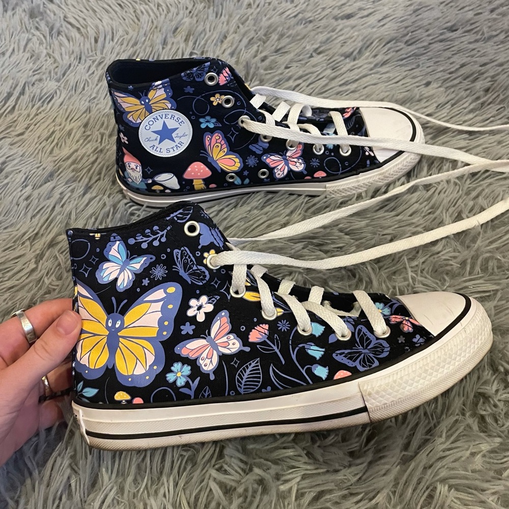 Butterfly High Top Converse
